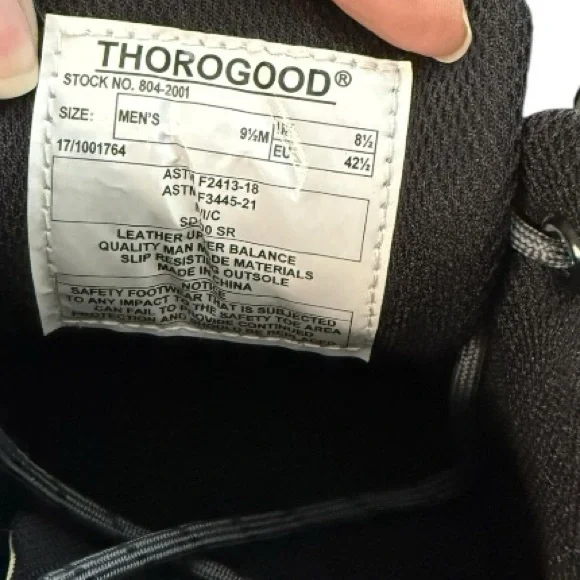 Thorogood Crosstrex 804-2001 SD Oxford Grey Black Safety Toe  display picture 1